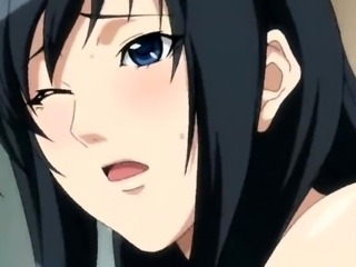 Anime beauty with marvelous big boobs is starving for cock 