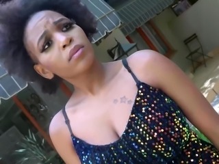 Busty Black MILF Pussy Slammed Rough POV