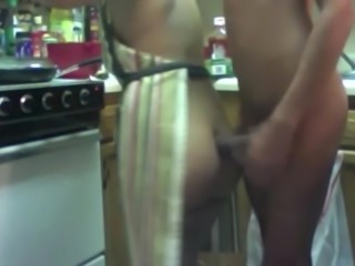 HOT FUCK #204 Doggystyle while she&#039;s cooking Dinner (MILF)