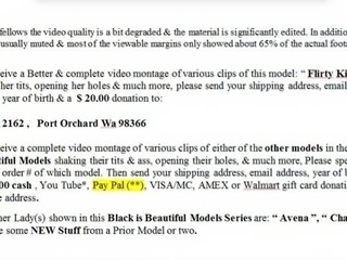 5th Black is Beautiful Web Cam Models (Promo Series)