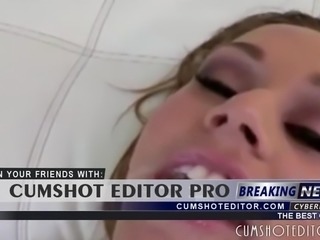 Gorgeous Blonde Babe Cumshot Compilation