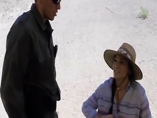 Agent of border patrol fucks hot big ass Latina&#39;s wet pussy in var