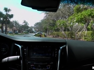 lily rader pays for the fare with a blowjob