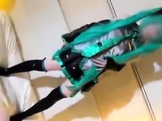 Kinky Oriental teen in uniform gets stuffed with hard meat