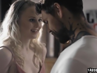 Teen Lily lies about her virginity and give in to older guy