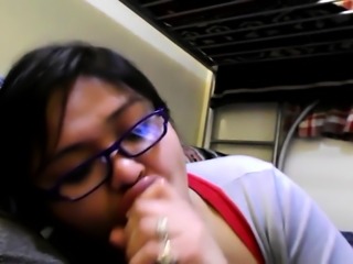 Hot asian amateur blowjob