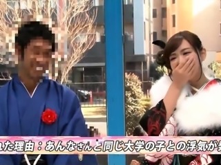 Sweet Asian babes getting stuffed with hard meat in public